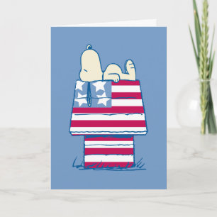 Snoopy 4th of July Photo Holiday Card