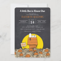 Snoopy | A Little Boo is Almost Due Baby Shower Invitation