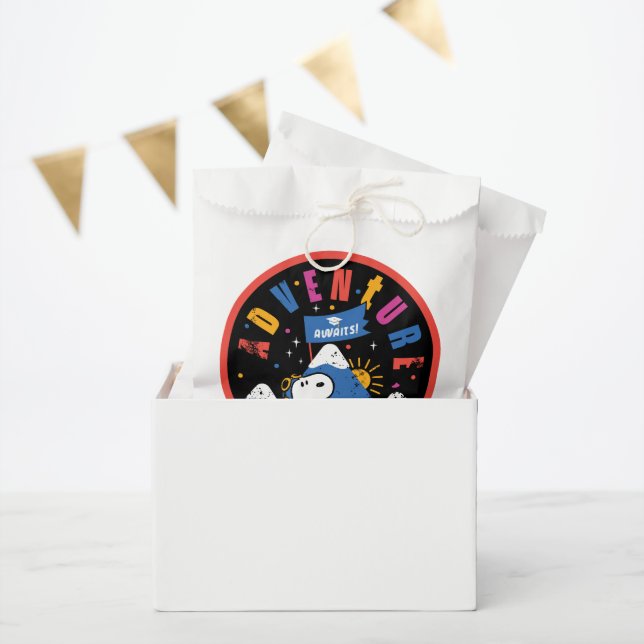 Snoopy Adventure Awaits Graduation Mountain Design Favor Bag (Party)