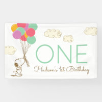 Snoopy and Balloons 1st Birthday