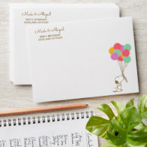 Snoopy and Balloons 1st Birthday Envelope