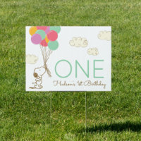 Snoopy and Balloons 1st Birthday