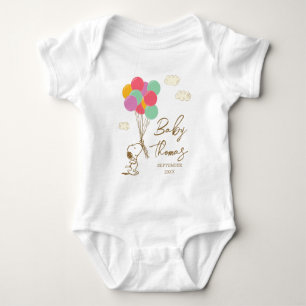 Snoopy and Balloons   Baby Coming Soon Bodysuit