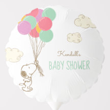 Snoopy and Balloons Baby Shower