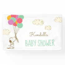 Snoopy and Balloons Baby Shower Banner