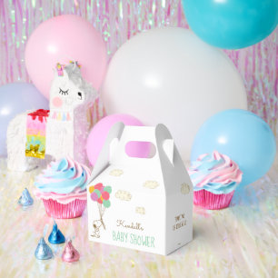 Snoopy and Balloons Baby Shower Banner Favor Boxes