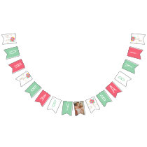 Snoopy and Balloons Baby Shower Bunting Flags