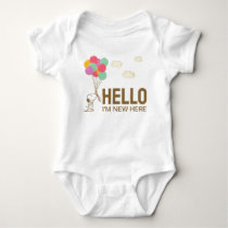 Snoopy and Balloons | Baby Shower |'m New Here Bodysuit