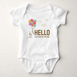 Snoopy and Balloons | Baby Shower |'m New Here Bodysuit