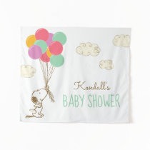 Snoopy and Balloons Baby Shower Tapestry