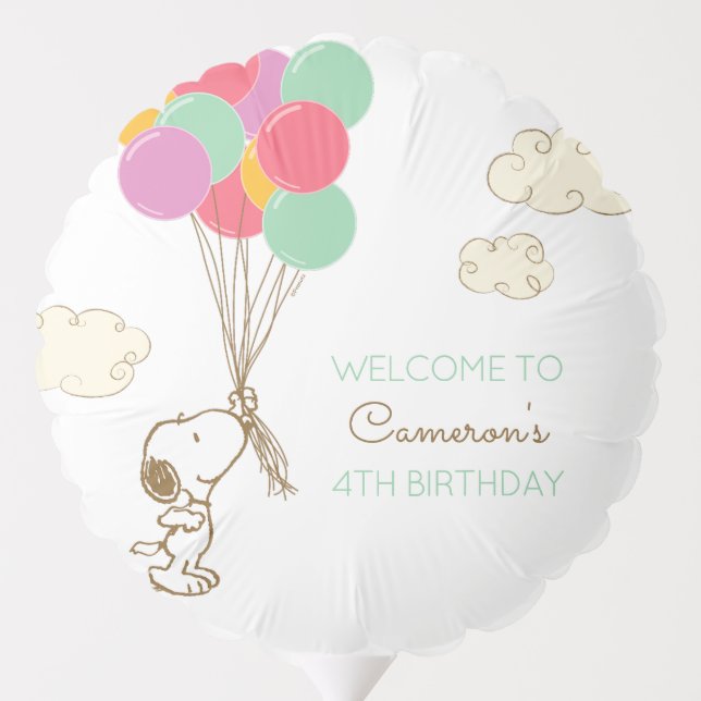 Snoopy and Balloons Birthday (Back)