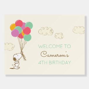 Snoopy and Balloons Birthday Foam Board