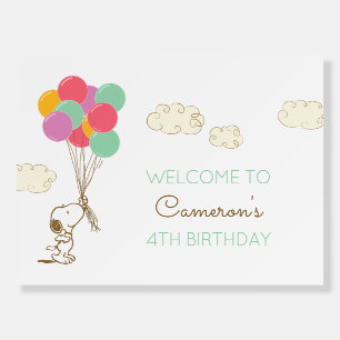 Snoopy and Balloons Birthday Foam Board