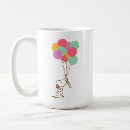 Snoopy and Balloons Coffee Mug