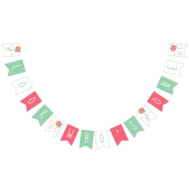 Snoopy and Balloons First Birthday Bunting Flags (All)