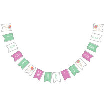 Snoopy and Balloons First Birthday Bunting Flags