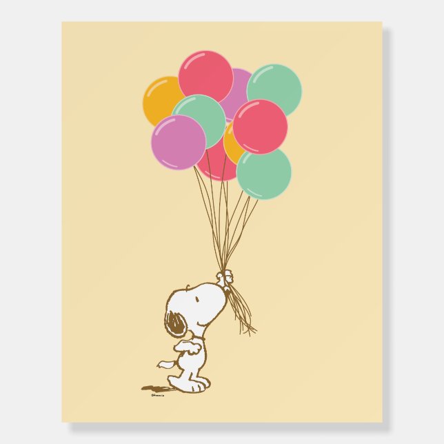 Snoopy and Balloons Foam Board (Front)