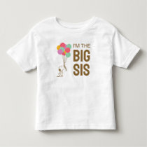 Snoopy and Balloons | I'm The Big Sister Toddler T-shirt