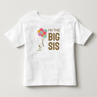 Snoopy and Balloons | I'm The Big Sister Toddler T-shirt