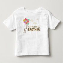 Snoopy and Balloons | I'm The Little Brother Toddler T-shirt