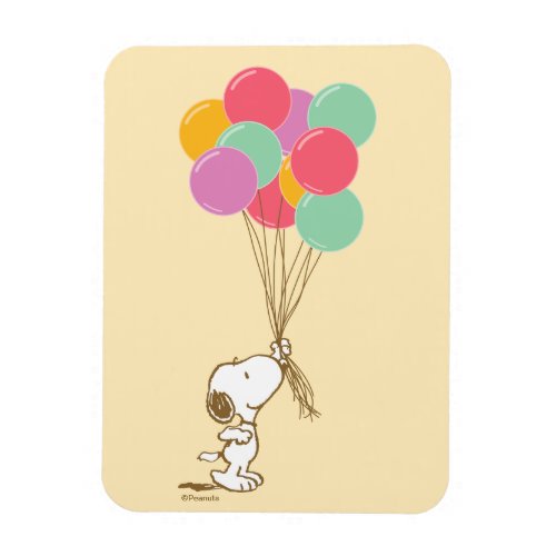 Snoopy and Balloons Magnet