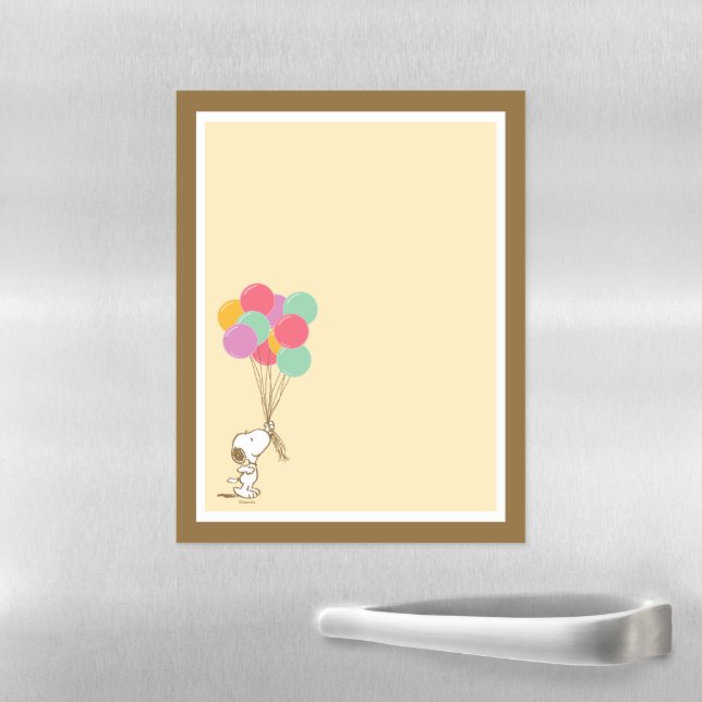Snoopy and Balloons Magnetic Dry Erase Sheet (In Situ)