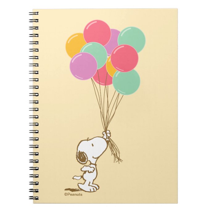 Snoopy and Balloons Notebook