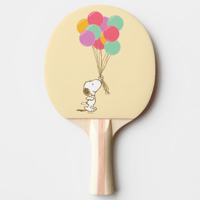 Snoopy and Balloons Ping Pong Paddle (Front)