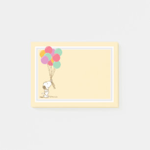 Snoopy and Balloons Post-it Notes