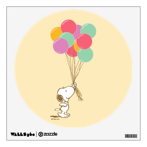 Snoopy and Balloons Wall Decal