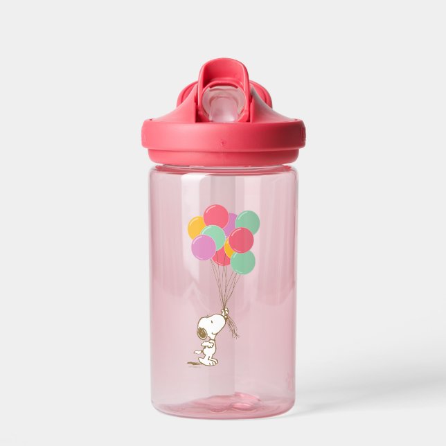 Snoopy and Balloons Water Bottle (Front)