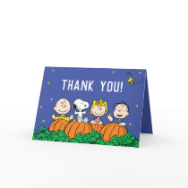 Snoopy and Pumpkin First Birthday Thank You Card