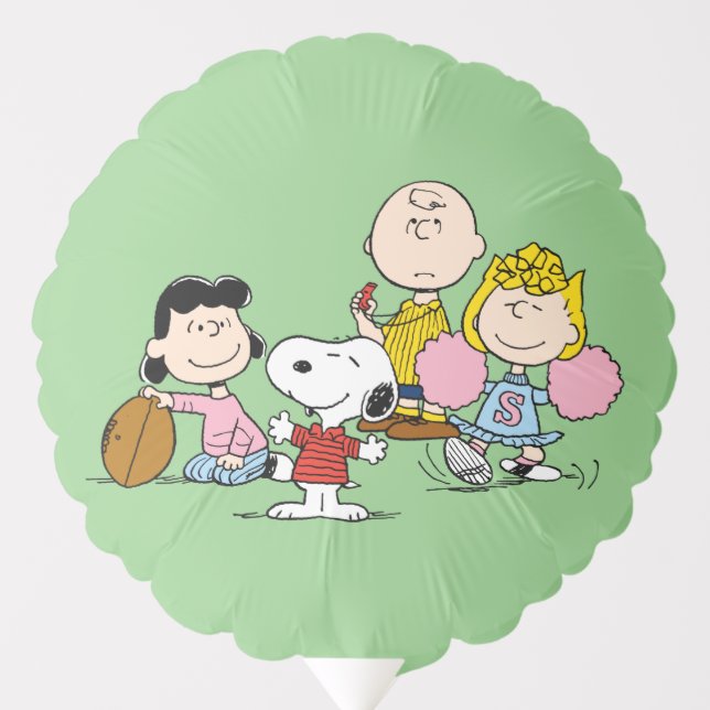 Snoopy and the Gang Play Football Balloon (Front)