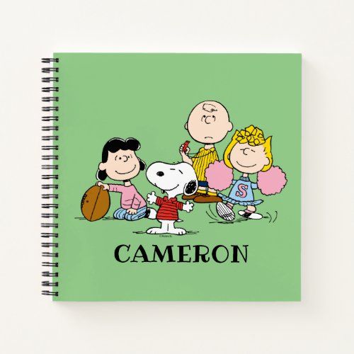 Snoopy and the Gang Play Football Notebook