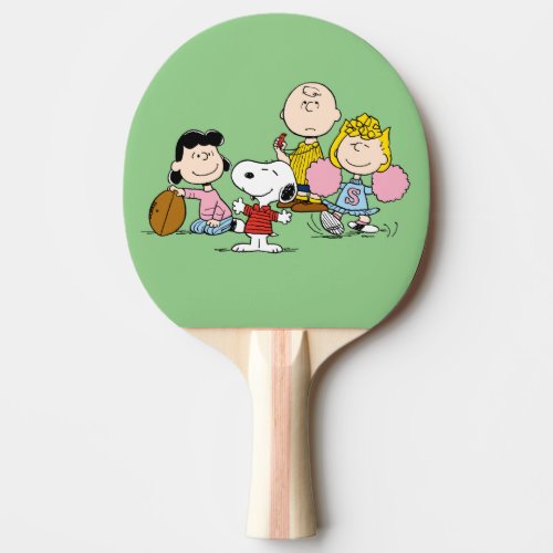 Snoopy and the Gang Play Football Ping Pong Paddle