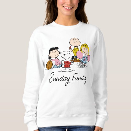 Snoopy and the Gang Play Football Sweatshirt