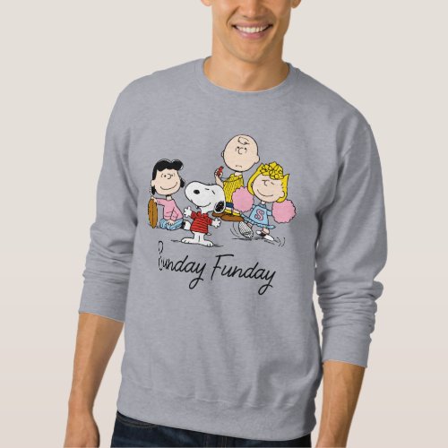 Snoopy and the Gang Play Football Sweatshirt
