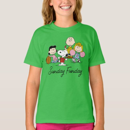 Snoopy and the Gang Play Football T_Shirt