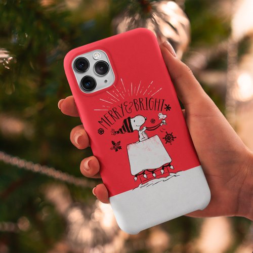 Snoopy and Woodstock _ Merry  Bright iPhone 13 Pro Case
