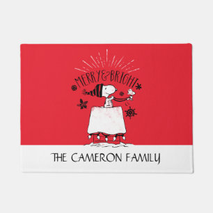 Snoopy and Woodstock - Merry & Bright Doormat