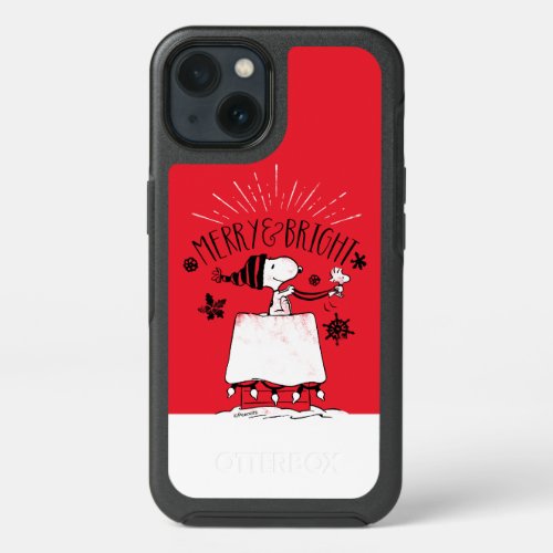 Snoopy and Woodstock _ Merry  Bright iPhone 13 Case