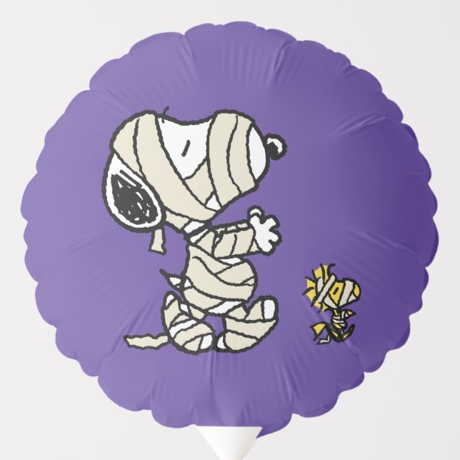 Snoopy and Woodstock Mummies Balloon (Front)