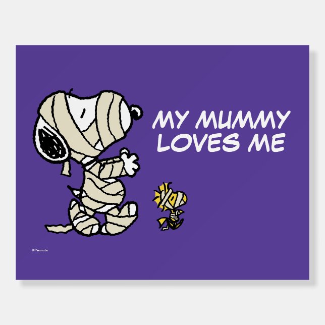 Snoopy and Woodstock Mummies Foam Board (Front)