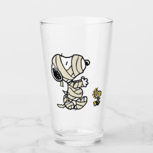 Snoopy and Woodstock Mummies Glass