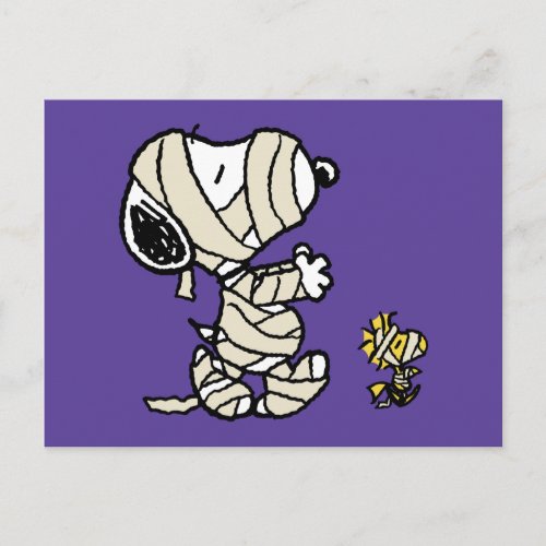 Snoopy and Woodstock Mummies Postcard