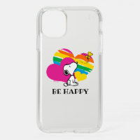 Snoopy and Woodstock | Rainbow Hearts Speck iPhone 11 Case