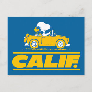 Snoopy and Woodstock’s California Road Trip Postcard