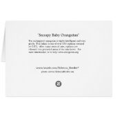 Snoopy Baby Orangutan Cards (Back Horizontal)