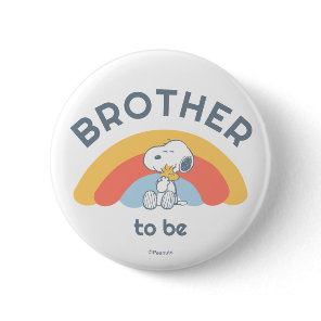 Snoopy Baby Shower Brother To Be Button