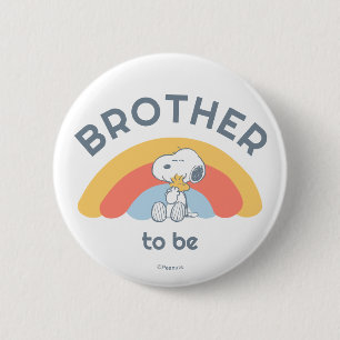 Snoopy Baby Shower Brother To Be Button